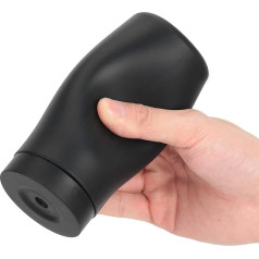 Hapivida Silicone Travel Bottles 240 ml Refillable Travel Container Liquid Container for Shampoo, Conditioner, Shower Gel, Creams (Black)