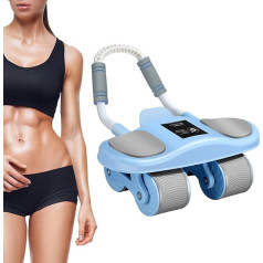 Bauchtrainer Rad,ABS Kunststoff Roller für Abdominaltraining - Automatische Rückholfunktion Mit Ellenbogenstützen, Robustes Fitnessgerät für Zuhause Und Kernmuskel Training Für Bauchmuskeln