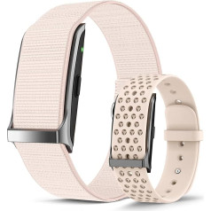 Smart-Armband, tragbares Aktivitäts- und Fitness-Tracker-Band, 24-Stunden-Schlaf-Tracker, ganztägige kontinuierliche Herzfrequenz, Blutdruck, Stress, HRV-Monitor, 120+ Sport-Modi, Smart-Armband mit 2