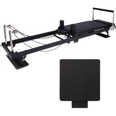 Pilates Reformer Machine Corrosion Resistant Robust Fine Leather Portable Soft and Trainable Foldable Pilates Reformer Core Bed Equipment Pilates Board for Home