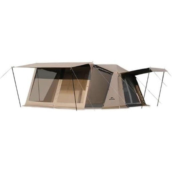 Naturehike Village 6.0㎡/13.0㎡/17.0㎡ Familienzelt Pop Up Zelt Hauszelt Camping Zelt Campingzelt für 4-6 Personen Großes Tunnelzelt mit 2000mm Wassersäule