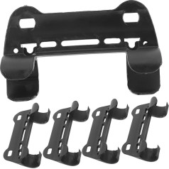 NOLITOY 5 Stück Teiliges Nylon Pumpenhalter Fahrrad Luftpumpe Befestigung Halterung für Rahmenmontage Leicht und Langlebig Schwarz