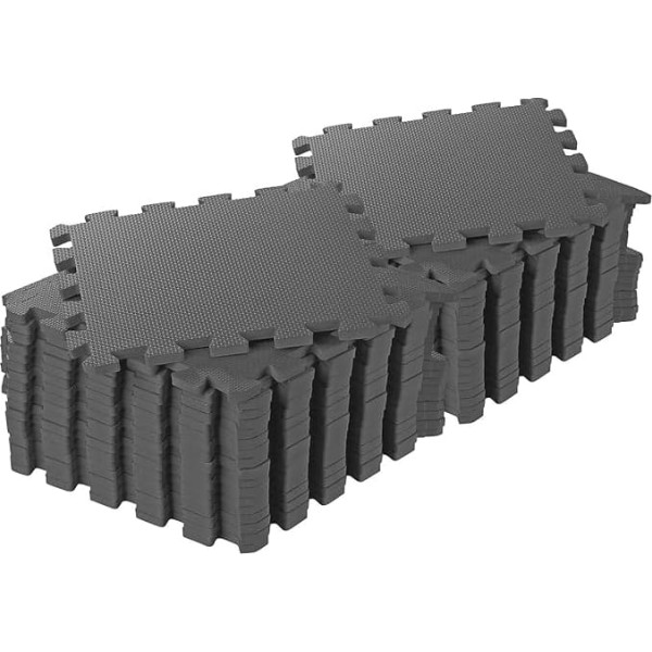 PEARL Sports Fitness Floor Protection Mats: Set of 36 Floor Protection Mats, Noise Insulating, 32 x 32 x 1 cm, 3.69 m² (Floor Protection Mat Fitness Equipment, Underlay Mat for Sports Equipment)