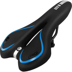 Comfortable Bike Seat for Men & Women, Waterproof Bicycle Seat, Breathable Mountain Bike Saddle, Gel Bicycle Saddle for MTB, BMX, Road Bike, City Bikes, Exercise Bikes
