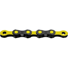 KMC Bicycle Chain, DLC12, 1/2 Inch x 11/128 Inch, 126 Links, 12-Speed, Compatible with Shimano/Sram/Campagnolo, Black/Yellow