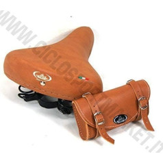 Montegrappa Saddle with Springs + Bag Montegrappa Bicycle Graziella Era R - Holland / Vintage - Honey
