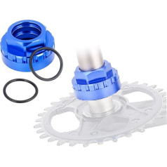 HOUSON Bicycle Chainring Lock Ring, Chainring Direct Mounting Locking Ring Crankset Mounting Sleeves Chainring Tool for S-himano M7100 M8100 M9100 SLX Crankset