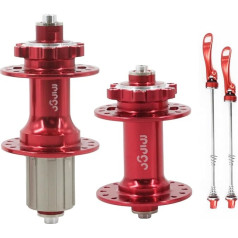 rningo Fahrradnaben, Scheibenbremse, 32/36 Löcher, vorne und hinten, HG für 8/9/10/11/12 Gänge, Schnellspann-Kassettennabe, 4 Kugellager, 4 Krallen, 120 Klicks, kompatibel mit MTB/Rennrad-Naben