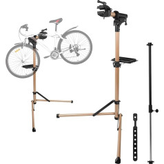 Xeoca Bicycle Repair Stand, Bike Rack for Mechanics, Maintenance Stand, Portable with Practical Tool Plate, Bike Work Stand, All Aluminum Alloy, Height Adjustable