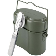 Blacksnake® German Army dinnerware Set, Cutlery and Aluminium Cookware