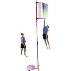 Freistehender Sprungmesstester, Vertikalsprungtester, Vertikalsprungmessung, Basketball, Vertikalsprungtester, Fitnesstraining, körperliches Training, Vertikalsprung