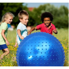 penepico Large Sensory Massage Ball for Kids, 85 cm, Bouncing Exercise Ball, Large Inflatable Ball with Tactile Stimulation Spikes, Outdoor Yoga Ball, Large Beach Ball