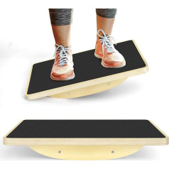 Wooden Balance Board, Rocker Board, Wood Standing Desk Accessory, Balancing Board for Under Desk, Office Balance Boards, Stabilitätstraining