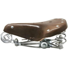 TentHome Bike Saddle Vintage Leather Spiral Spring Saddle for Men Women Cafe