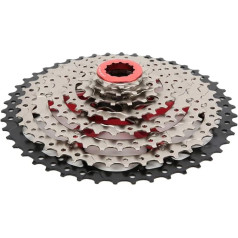 VGEBY 8 Speed Cassette, 46T Bicycle Cassette Freewheel Hollow Cassettes Screw Ring 8 Speed Bicycle Accessories for Mountain Bike, Road Bike, MTB
