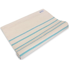 Natural yoga mat yoga mat in Blue Stripes, 190x 26 