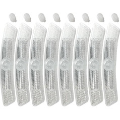 PJQUEKAIPJ Radspeichenreflektoren 8 Stück wasserdichte Fahrradspeichenreflektoren, kompatibel mit Radfahren, Mountainbikes Speichenreflektoren für Fahrradräder(White)