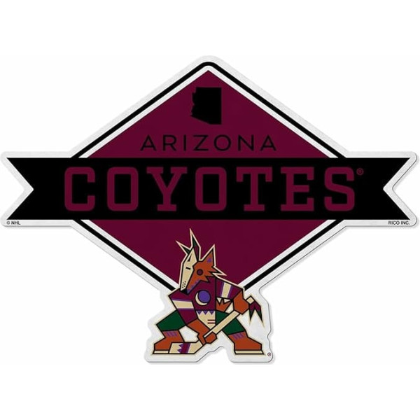Rico Industries NHL Hockey Arizona Coyotes Diamond Shaped Bunting Home Living Room Decoration Soft Felt Hanging