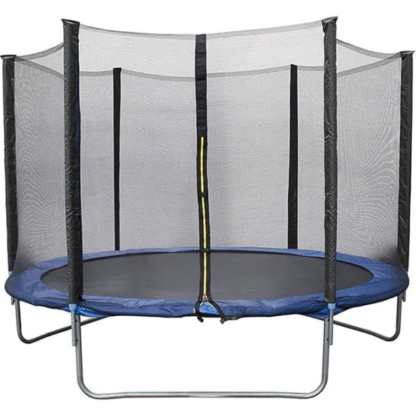 Trampoline, garden trampoline, children's trampoline, diameter 152 cm, height 160 cm, with safety net, steel frame