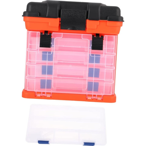 Milisten Lagige Angelzubehör Aufbewahrungsbox Multifunktionale und Leichte Box mit Großem Fassungsvermögen für Sicheres Lagern und Einfachen Transport für Angelerlebnisse