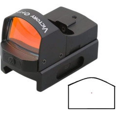 Maximtac Victory Optics Mini Red Dot Sight with 4 Lighting Levels for Long Guns