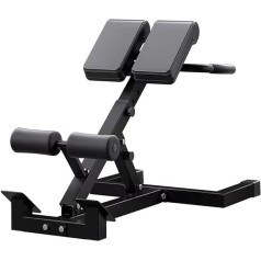 Foldable Roman Chair, Back Extension Bench, Adjustable 5 Levels Height and Mat Width, Gym Bench for Home, Overextension Bench, Abs Practising for Leg Extension Machine