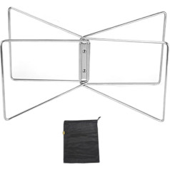 MEAKTSMI Camping Folding Cooler Box Stand Foldable Fridge Box Outdoor Foldable Metal Stand Storage Box Holder
