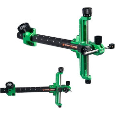 SHARROW Archery Visors Recurve Arch Visor 9 Inch Bow Visor Carbon Rod Aluminium Adjustable Target Visor for Recurve Arches Competition RH/LH