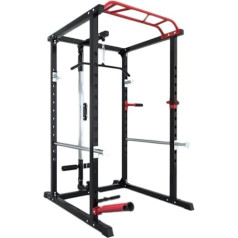 Heavy Duty Power Cage, Multifunctional Squat Rack with Bench Stand for Home Gym, Strength Training and Fitness Workouts