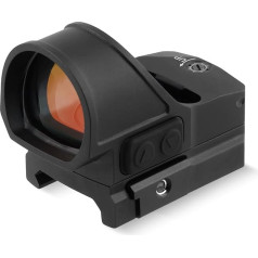 FOCUHUNTER 1 x 26mm Reflex Sight, Multi-Reticle Precision Luminous Dot Sight with 10 Mode Setting, IPX7 Waterproof Shockproof 1500g Rifle Scope Compatible with 21mm Picatinny Base