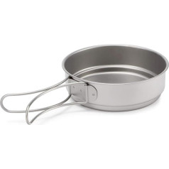 Thewasc Wiederverwendbares Outdoor-Geschirr, zusammenklappbarer Griff, Rucksack-Zubehör für Camping, Rucksackreisen, Picknicks, Outdoor, tragbar, Wandern, Speiseteller