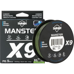 Seaknight X9 9 Way Fishing Line Braided Salt Water 500 m PE Braided Fishing Line 9 Strands Super Strong Carp Fishing Line Trout 17-80 lb