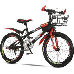 Axdwfd Children's Bikes 18/20 Inch Racing Mountain Bike Boys Primary School Student Variable Speed Boy with Footrest