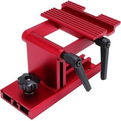 Jeffergarden Schärfen Tool REST Jig, Aluminiumlegierung Einstellbarer Schärfwerkzeug Jig für 2,5 Zoll Breites Schnellembly für 8 Zoll Durchmesser Mühle