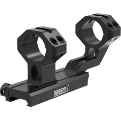 Feyachi Rifle Scope Mount Offset Cantilever Dual Ring Picatinny Mount Scope Adjustable 1 Inch
