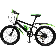 20 Inch Children's Bike, 7-Speed Mountain Bike with Mudguard, Upgraded Youth Bike, Carbon Steel Bicycle for Children from 8-13 Years, Load Capacity 85 kg
