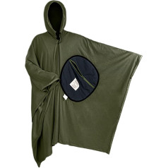 Tragbare Poncho-Decke | Fleece-Poncho mit Kapuze, Camping-Decke, Mehrzweck-Kapuzenponcho, Campingdecke, winddichte Decken, Schlafsack, Poncho für Outdoor-Camping