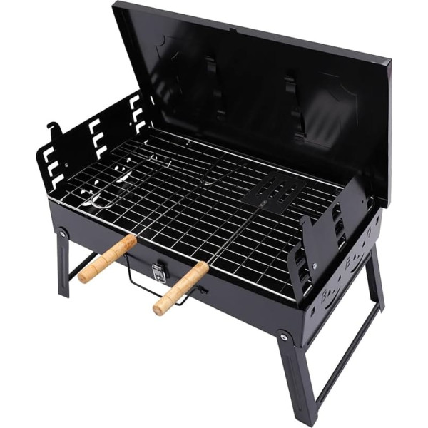 PNAJFUEL 1 Set Tragbarer Outdoor-Holzkohlegrill, Faltbares Werkzeug Für Camping, Terrasse Und Garten
