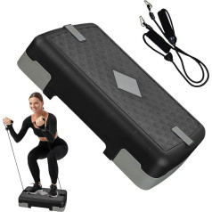 Trainingsschritt – rutschfeste Übungsplattform | Hands-on Workout für Zuhause, Fitnessstudio, Indoor-Workouts, Cardio, Beinstärke, Routine