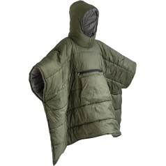 Uqezagpa Camping-Decke aus Baumwolle, warm, tragbar, mit großen Taschen, winddicht, selbstfaltbar, Baumwolle, 587, 130*93cm