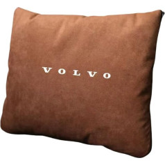FANSHIDAN 2in1 Auto Kissen Decke für Volvo V60 Cross Country 2021 2022 2023 2024 2025, 2-in-1-Kissenbezug, 2in1 Kuscheldecke Travel, Flauschig Weiches Reisekissen Umwandelbar Zur Reisedecke,Brown