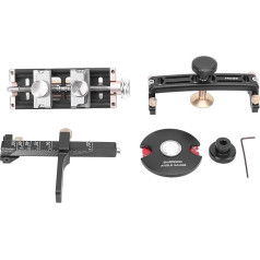 Aluminiumlegierung Honeing Guide -Werkzeug, Meißelschärfer Vielseitiger Winkelanpassung Meißelschärfen Jig Drei Positions -Exzentriker und Reversibler Kiefer Mehrere Schleifwinkel