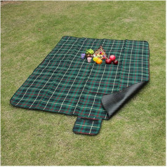 Beach Blanket 5 Sizes Foldable Oxford Beach Picnic Mat Waterproof Sleeping Portable Outdoor Travel Camping Pad Mat Moisture Blanket Picnic Blanket (Colour: Green, Size: 2