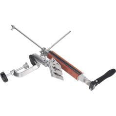 Knife Sharpener, Fixed Angle Sharpener Tool Set with 4 Sharpening Stones, 120 Grit, 320 Grit, 600 Grit, 1500 Grit, Other Abrasives, Knife Sharpener