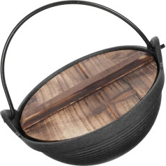 BELLIFFY Japanese Sukiyaki Shabu Shabu Pot Shabu Pan Soup Pot Pasta Pot Cooking Utensils Home Pot Outdoor Picnic Cookware Japanese Cookware Wok Hot Pot