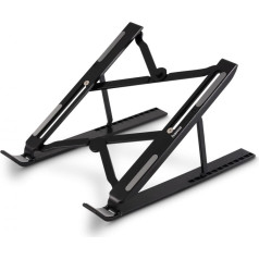 Salokāms klēpjdatora gaismas statīvs 15,6 collu melns