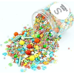 Super Streusel iDötzchen Edible Letters ABC for Cake Sprinkles First Day of School | First Day of School Cake Decoration Edible Sugar Decoration Cake Decoration Letters Decoration Cake Letters