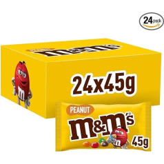 M&M Peanut 45 g (Pack of 24)