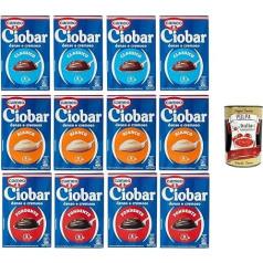 Cameo Ciobar Test Pack - Powder Preparation for Hot Chocolate Hot Chocolate 12 x 125 g Pack, Each Pack Contains 5 Bags of 25 g + Italian Gourmet Polpa 400 g