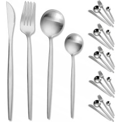 Retoo Galda piederumu komplekts 6 personām STEEL - 24 gab.
